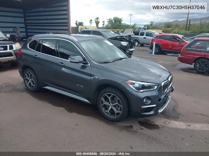 2017 BMW X1 Sdrive28I VIN: WBXHU7C30H5H37046 Lot: 40405545