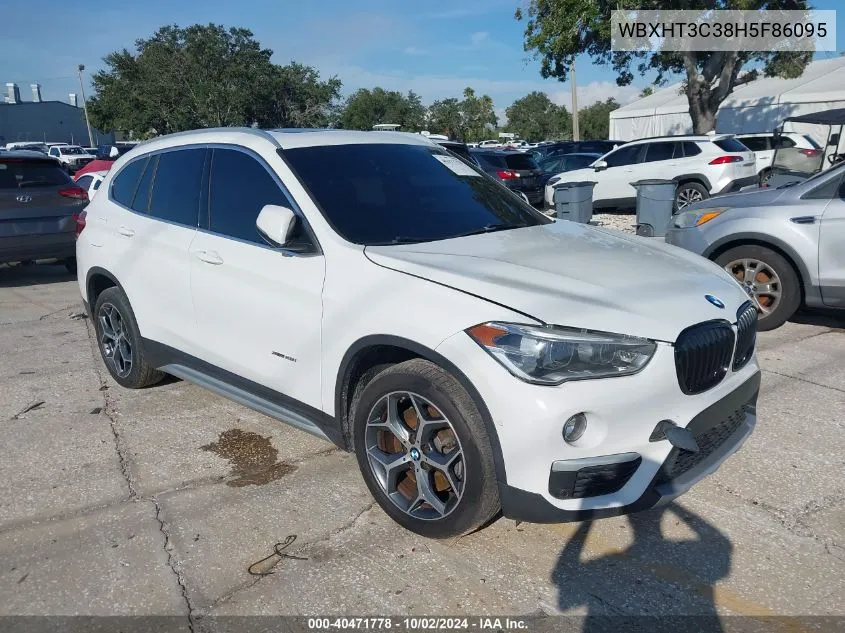 2017 BMW X1 xDrive28I VIN: WBXHT3C38H5F86095 Lot: 40471778