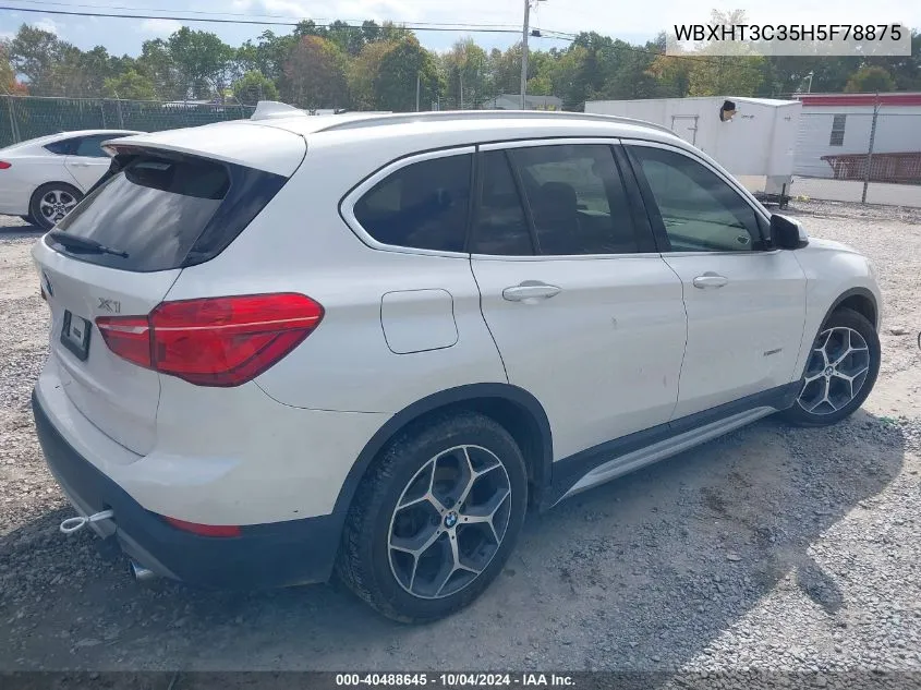 2017 BMW X1 xDrive28I VIN: WBXHT3C35H5F78875 Lot: 40488645