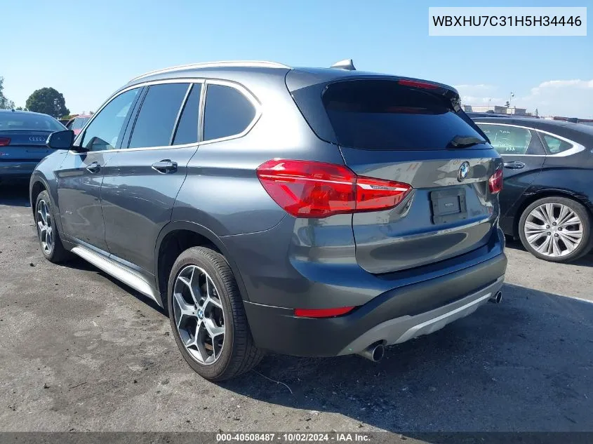 WBXHU7C31H5H34446 2017 BMW X1 Sdrive28I