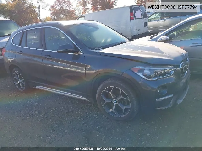 2017 BMW X1 xDrive28I VIN: WBXHT3C30H5F77794 Lot: 40659638