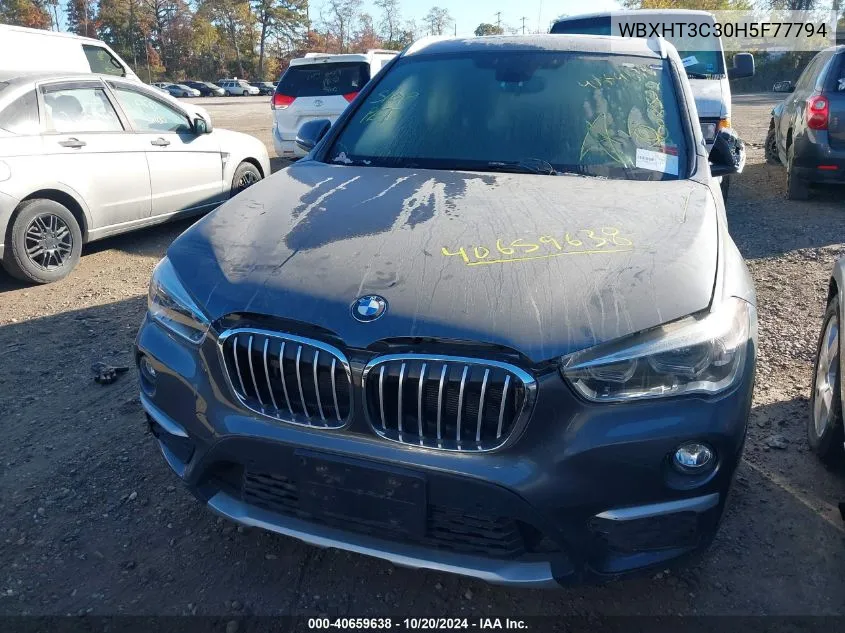 2017 BMW X1 xDrive28I VIN: WBXHT3C30H5F77794 Lot: 40659638