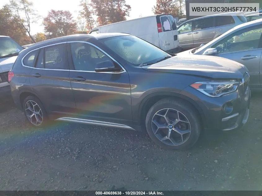 2017 BMW X1 xDrive28I VIN: WBXHT3C30H5F77794 Lot: 40659638