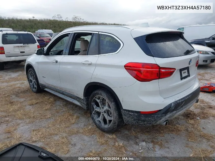 2017 BMW X1 xDrive28I VIN: WBXHT3Z3XH4A57180 Lot: 40660670