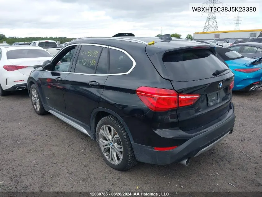 2018 BMW X1 VIN: WBXHT3C38J5K23380 Lot: 12080785