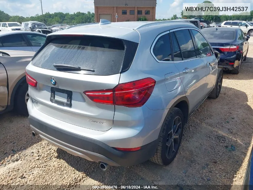 2018 BMW X1 Sdrive28I VIN: WBXHU7C39J3H42537 Lot: 39500476