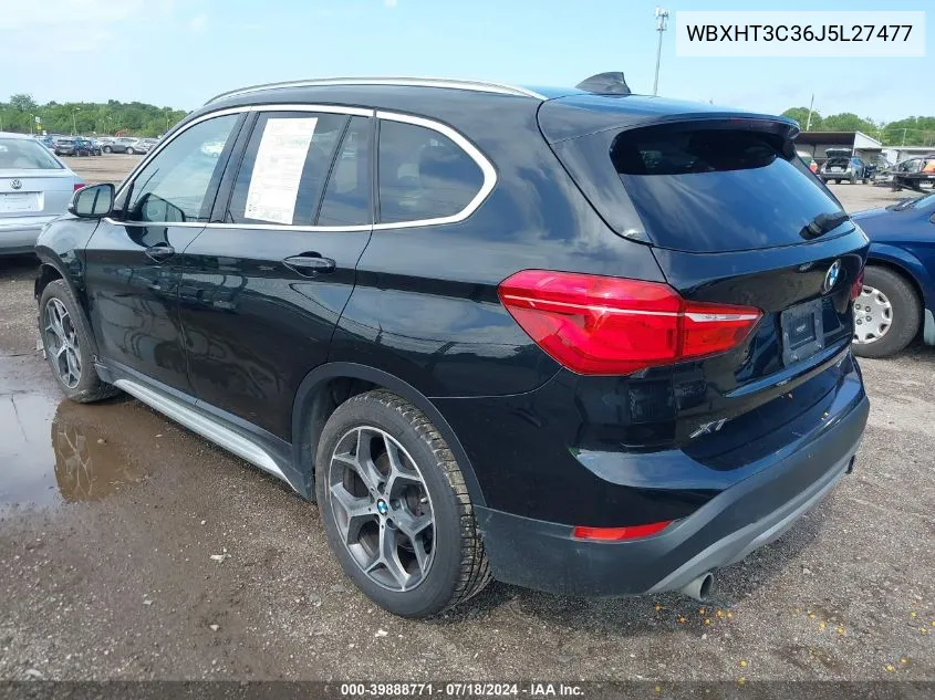 2018 BMW X1 xDrive28I VIN: WBXHT3C36J5L27477 Lot: 39888771