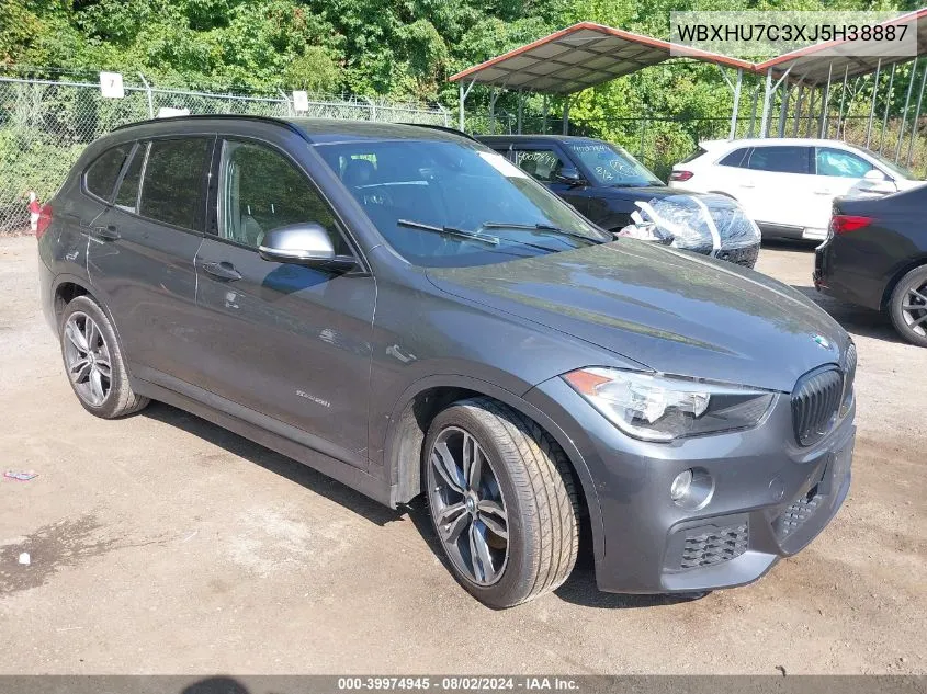 2018 BMW X1 Sdrive28I VIN: WBXHU7C3XJ5H38887 Lot: 39974945