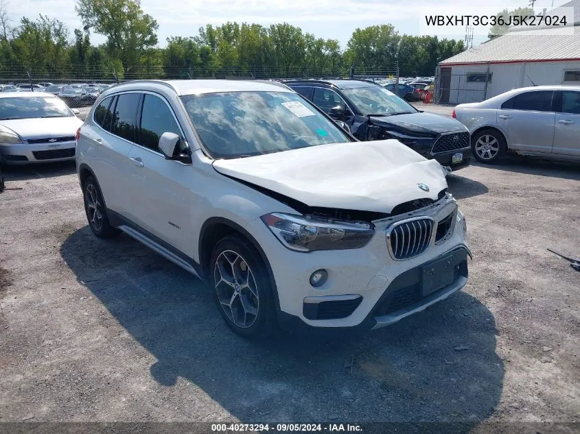 2018 BMW X1 xDrive28I VIN: WBXHT3C36J5K27024 Lot: 40273294