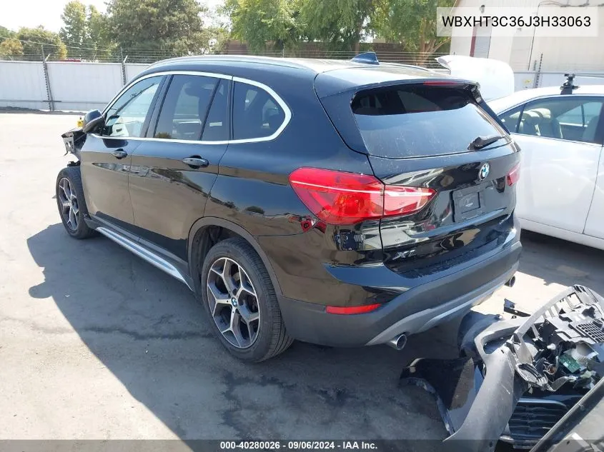 2018 BMW X1 xDrive28I VIN: WBXHT3C36J3H33063 Lot: 40280026