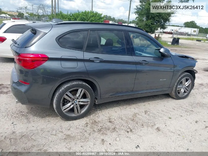 2018 BMW X1 xDrive28I VIN: WBXHT3C3XJ5K26412 Lot: 40289467