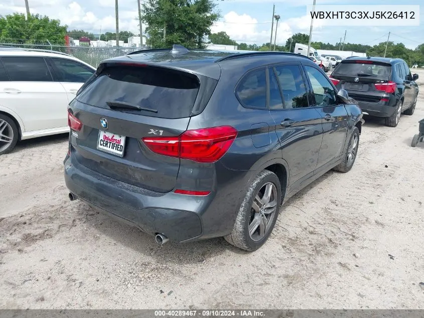 2018 BMW X1 xDrive28I VIN: WBXHT3C3XJ5K26412 Lot: 40289467