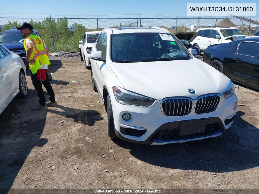 2018 BMW X1 xDrive28I VIN: WBXHT3C34J5L31060 Lot: 40309663