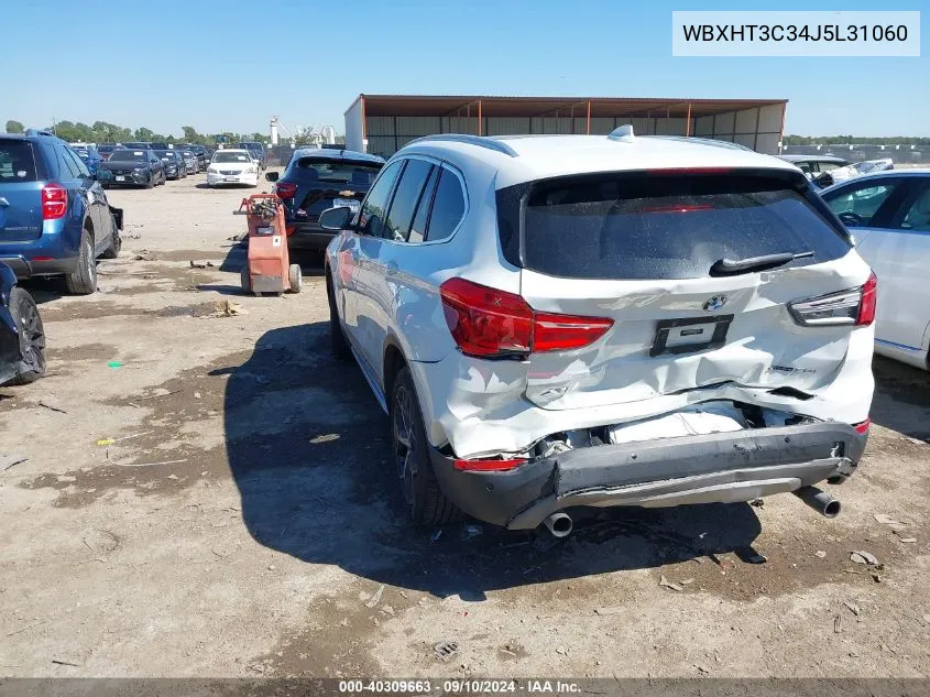 2018 BMW X1 xDrive28I VIN: WBXHT3C34J5L31060 Lot: 40309663