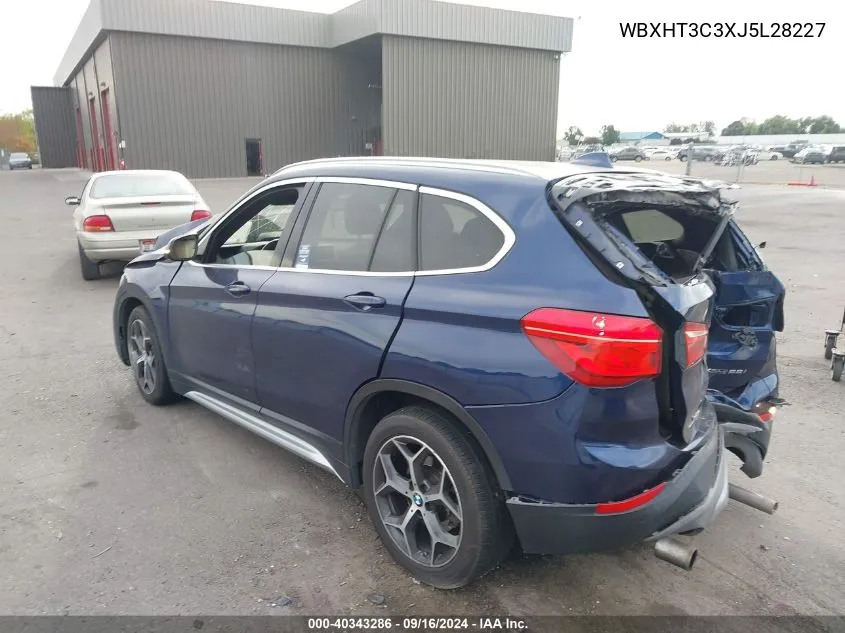 2018 BMW X1 xDrive28I VIN: WBXHT3C3XJ5L28227 Lot: 40343286