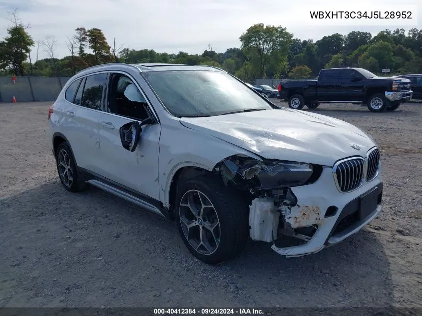 WBXHT3C34J5L28952 2018 BMW X1 xDrive28I