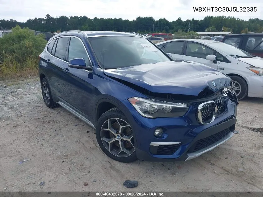 2018 BMW X1 xDrive28I VIN: WBXHT3C30J5L32335 Lot: 40432578