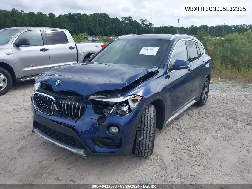 2018 BMW X1 xDrive28I VIN: WBXHT3C30J5L32335 Lot: 40432578