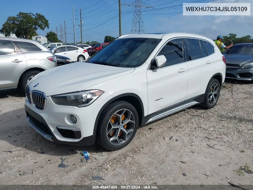 WBXHU7C34J5L05109 2018 BMW X1 Sdrive28I