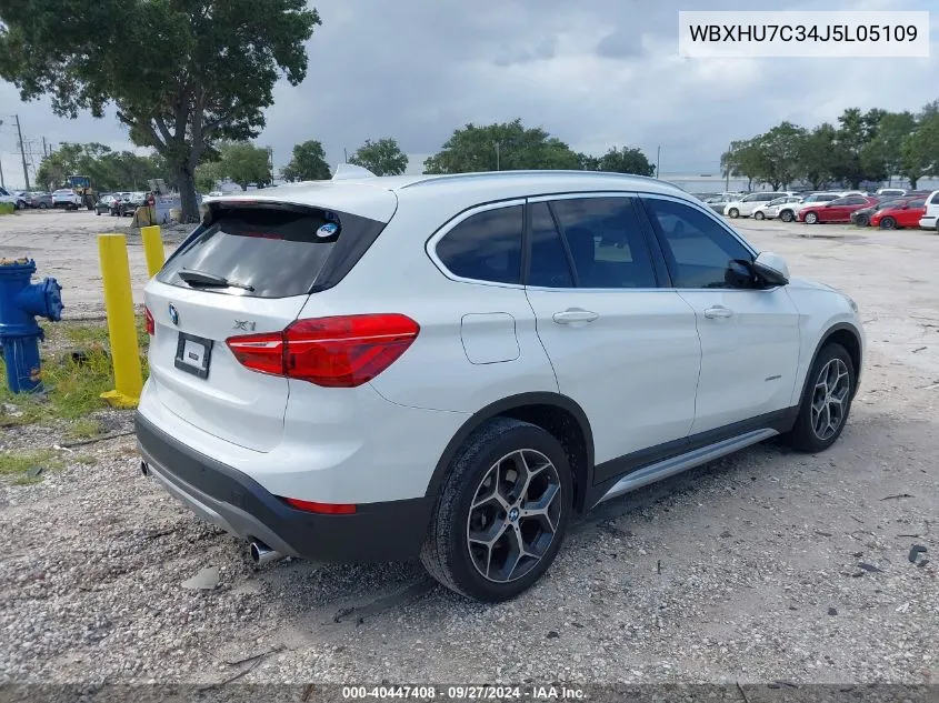 2018 BMW X1 Sdrive28I VIN: WBXHU7C34J5L05109 Lot: 40447408