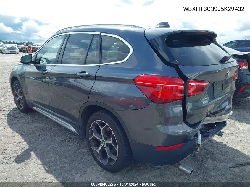 2018 BMW X1 xDrive28I VIN: WBXHT3C39J5K29432 Lot: 40463276