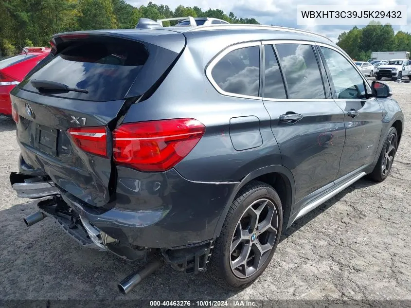 2018 BMW X1 xDrive28I VIN: WBXHT3C39J5K29432 Lot: 40463276