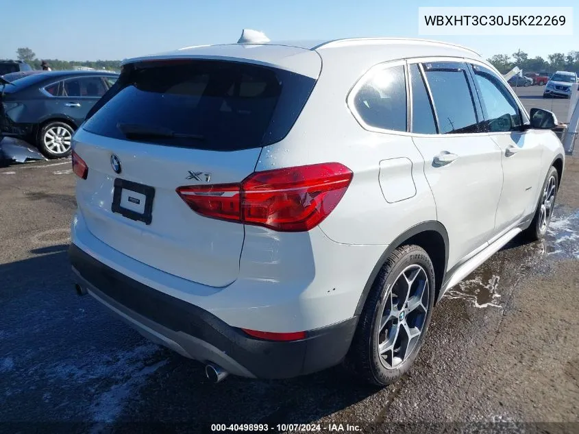 2018 BMW X1 xDrive28I VIN: WBXHT3C30J5K22269 Lot: 40498993