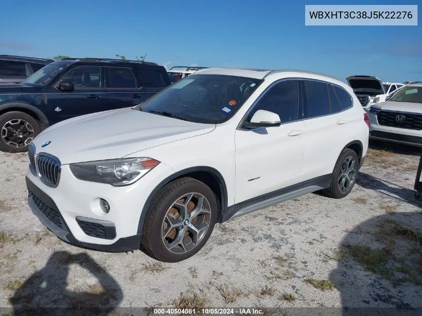 2018 BMW X1 xDrive28I VIN: WBXHT3C38J5K22276 Lot: 40504081