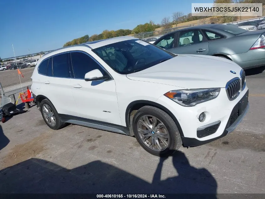 2018 BMW X1 xDrive28I VIN: WBXHT3C35J5K22140 Lot: 40610165