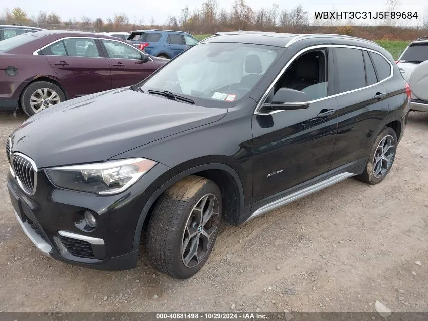 2018 BMW X1 xDrive28I VIN: WBXHT3C31J5F89684 Lot: 40681498