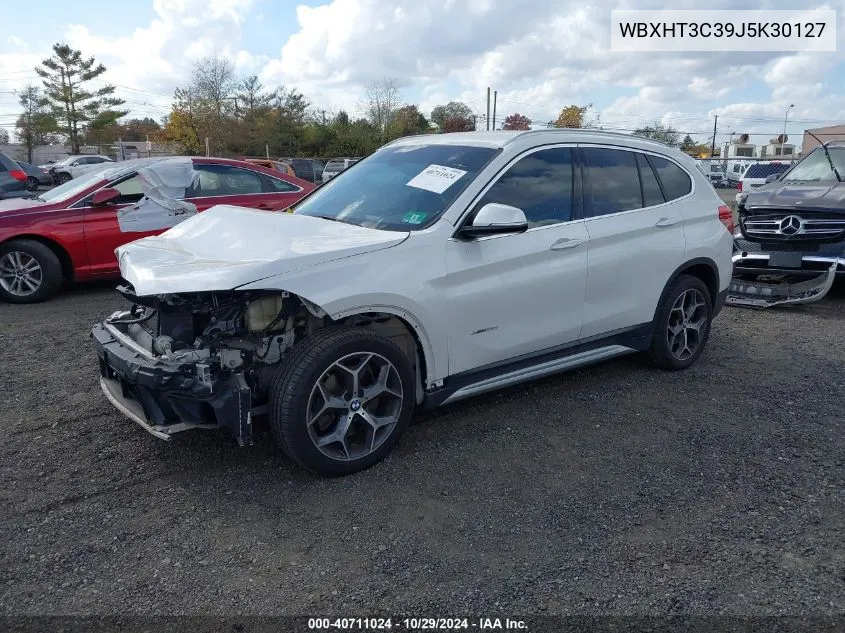 2018 BMW X1 xDrive28I VIN: WBXHT3C39J5K30127 Lot: 40711024