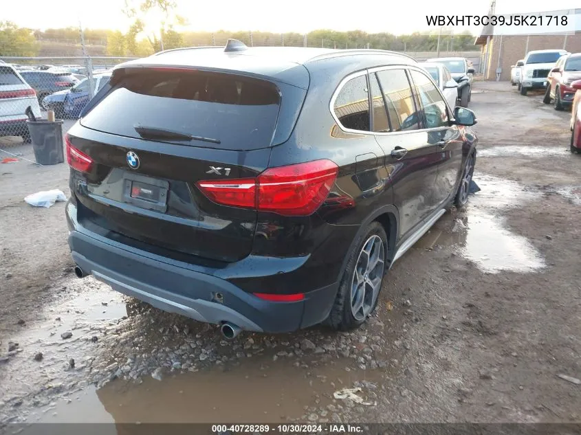 2018 BMW X1 xDrive28I VIN: WBXHT3C39J5K21718 Lot: 40728289