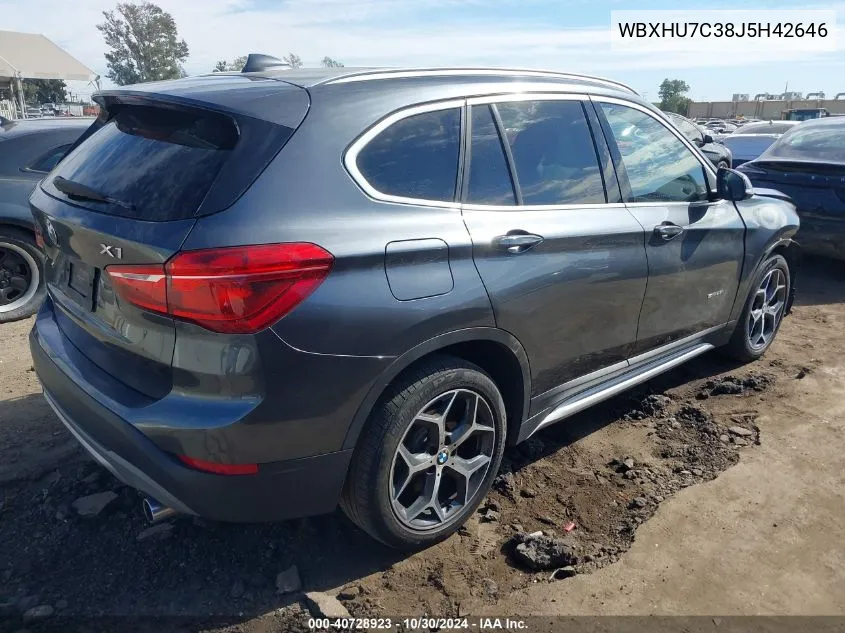 WBXHU7C38J5H42646 2018 BMW X1 Sdrive28I