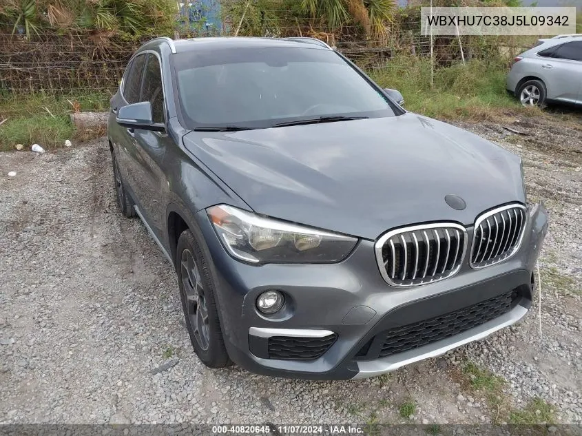 2018 BMW X1 Sdrive28I VIN: WBXHU7C38J5L09342 Lot: 40820645