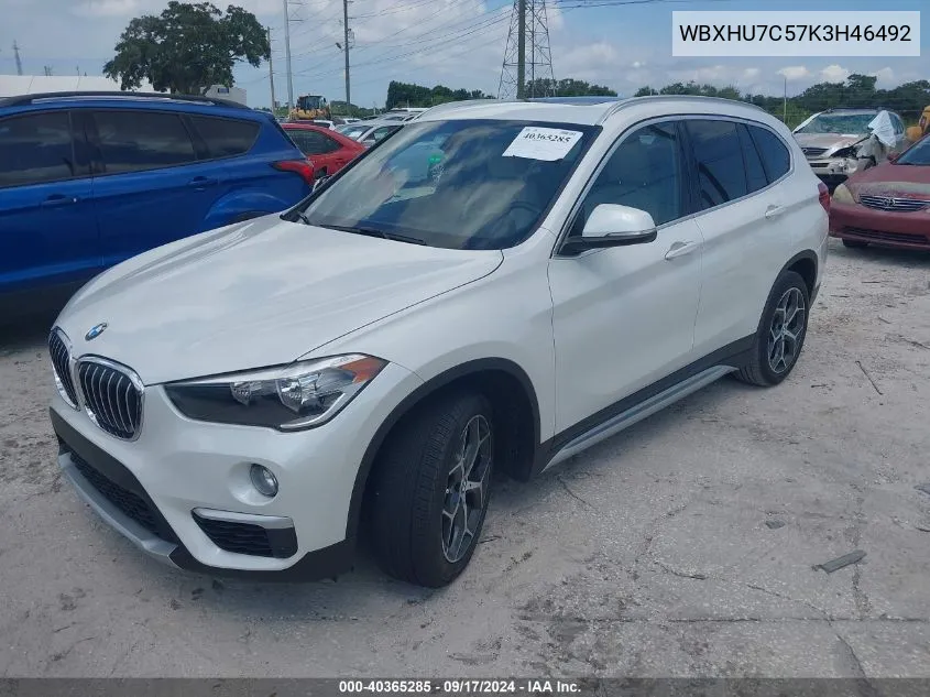 WBXHU7C57K3H46492 2019 BMW X1 Sdrive28I