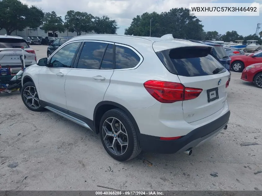 WBXHU7C57K3H46492 2019 BMW X1 Sdrive28I