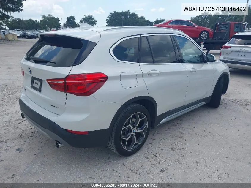 WBXHU7C57K3H46492 2019 BMW X1 Sdrive28I