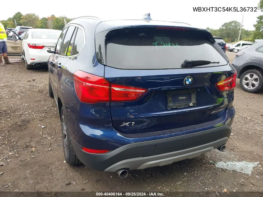 2019 BMW X1 xDrive28I VIN: WBXHT3C54K5L36732 Lot: 40406164