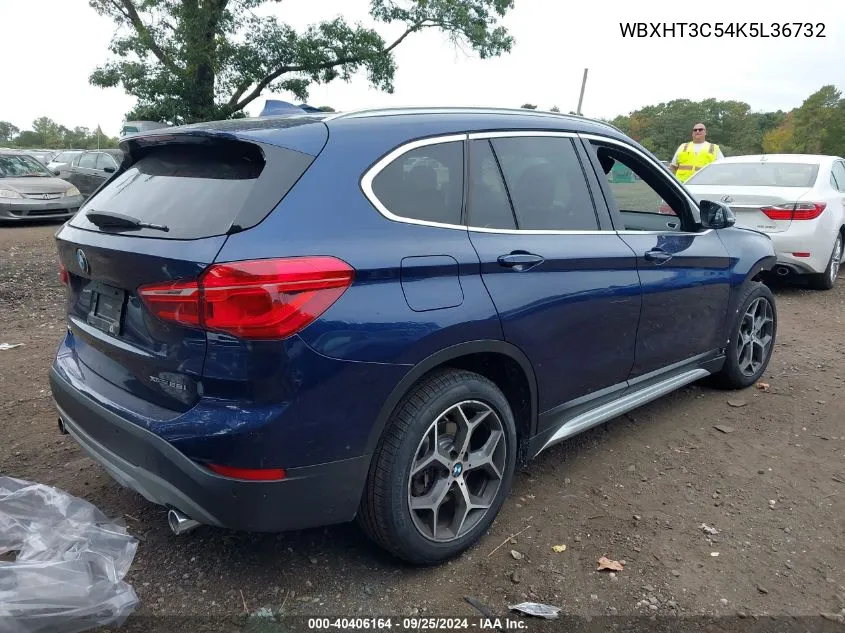 2019 BMW X1 xDrive28I VIN: WBXHT3C54K5L36732 Lot: 40406164