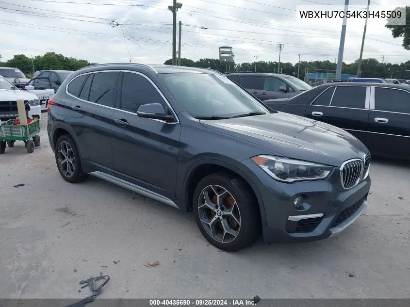 2019 BMW X1 Sdrive28I VIN: WBXHU7C54K3H45509 Lot: 40435690