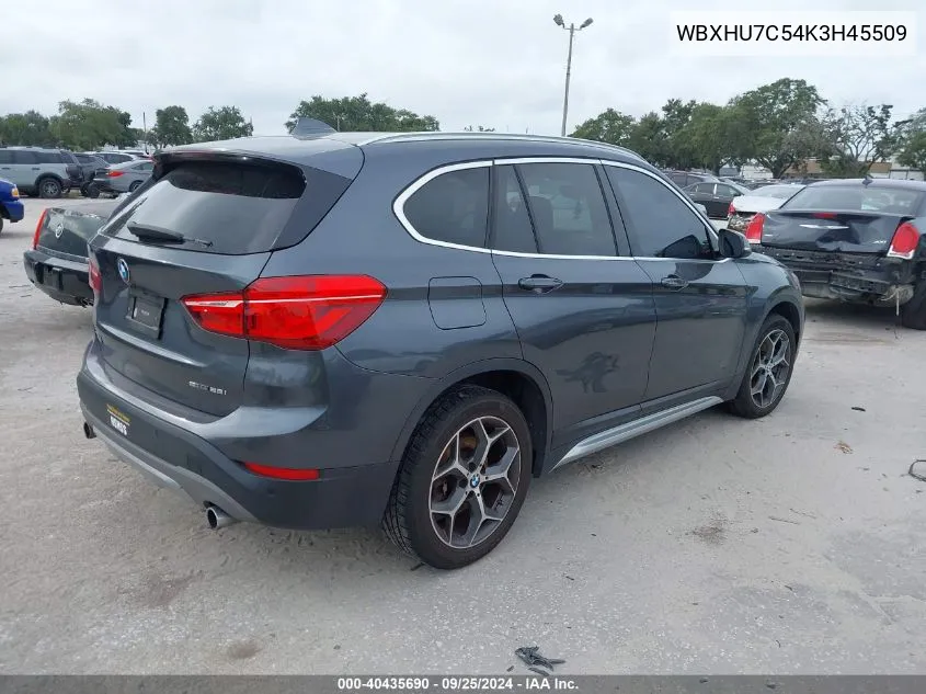 2019 BMW X1 Sdrive28I VIN: WBXHU7C54K3H45509 Lot: 40435690