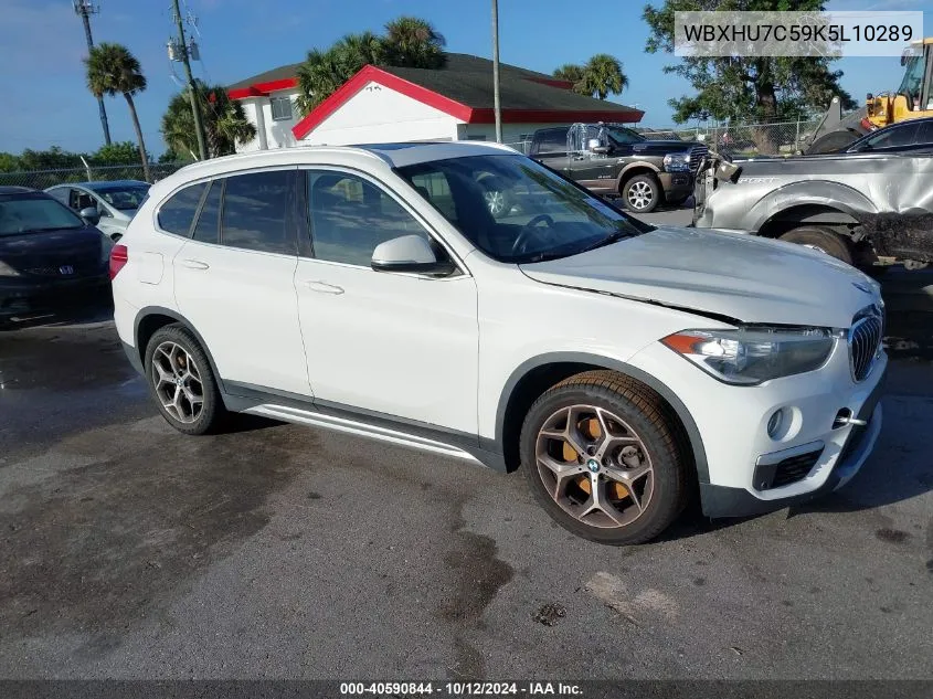 2019 BMW X1 Sdrive28I VIN: WBXHU7C59K5L10289 Lot: 40590844