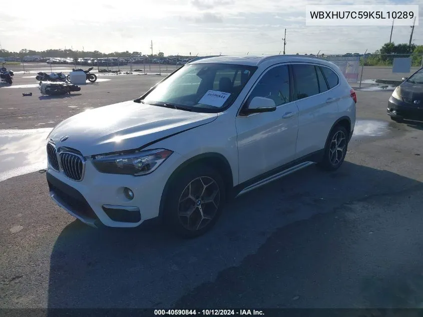 2019 BMW X1 Sdrive28I VIN: WBXHU7C59K5L10289 Lot: 40590844