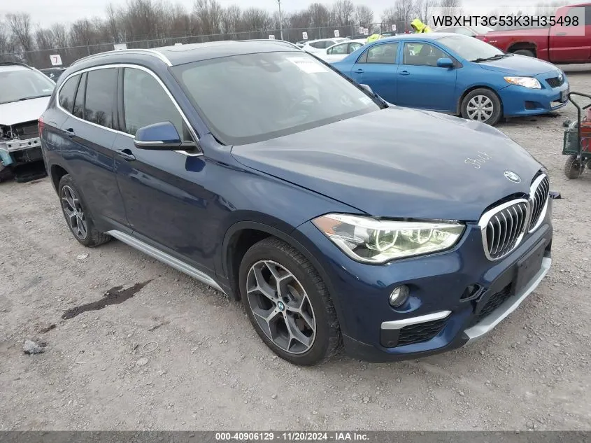 2019 BMW X1 xDrive28I VIN: WBXHT3C53K3H35498 Lot: 40906129