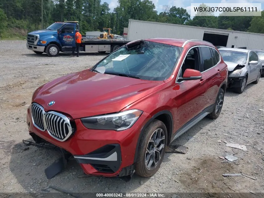 WBXJG7C00L5P61111 2020 BMW X1 Sdrive28I