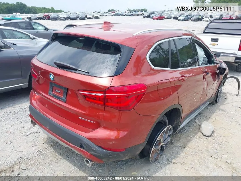 WBXJG7C00L5P61111 2020 BMW X1 Sdrive28I