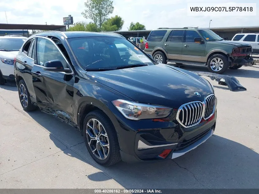 2020 BMW X1 xDrive28I VIN: WBXJG9C07L5P78418 Lot: 40286162