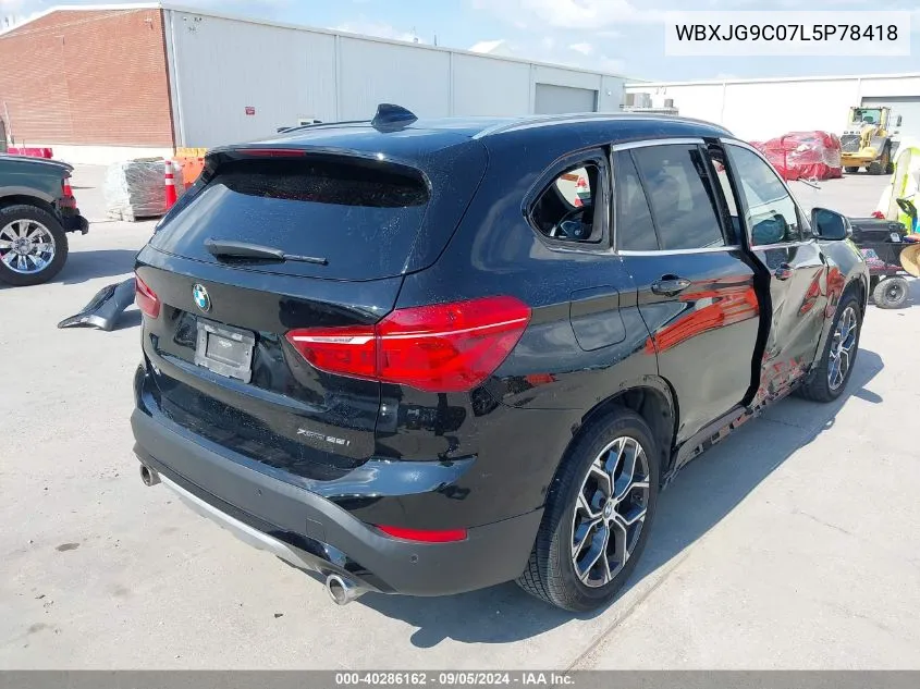 2020 BMW X1 xDrive28I VIN: WBXJG9C07L5P78418 Lot: 40286162