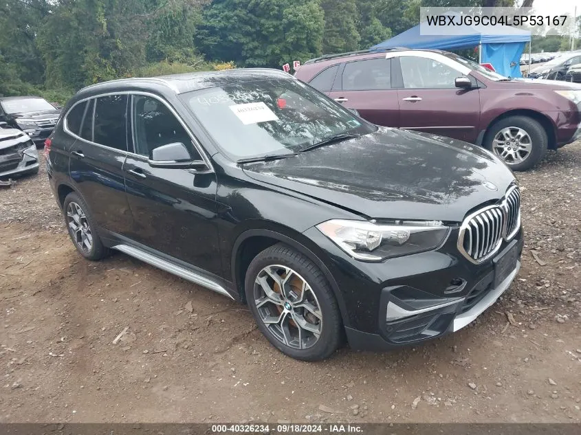 2020 BMW X1 xDrive28I VIN: WBXJG9C04L5P53167 Lot: 40326234