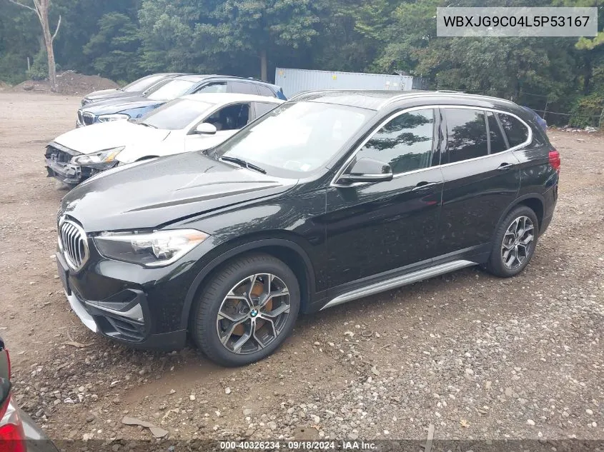 2020 BMW X1 xDrive28I VIN: WBXJG9C04L5P53167 Lot: 40326234